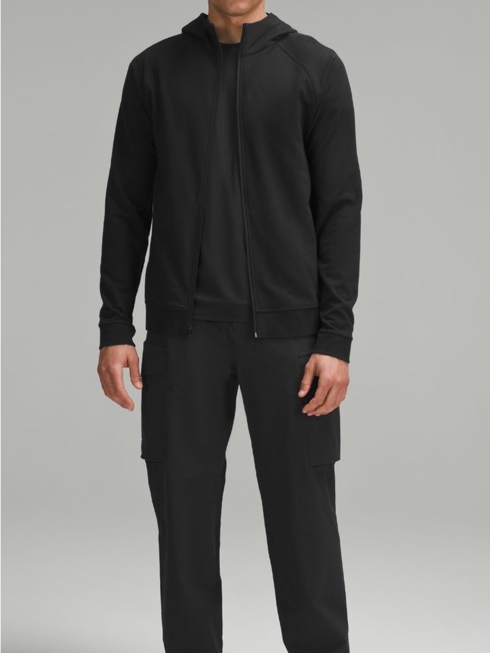 Lululemon City Sweat Full-Zip Hoodie Black Men’s L/XL Athletic Zip Up